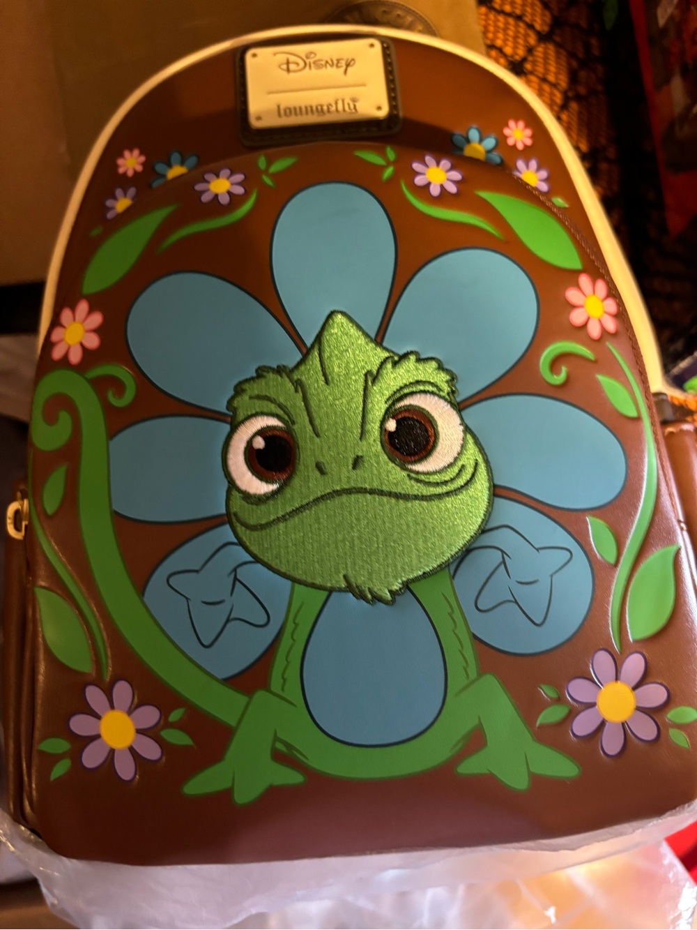 Loungefly Brown Blue Green Pascal Backpack